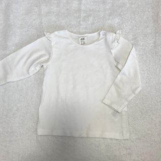 エイチアンドエム(H&M)のh&m 肩フリル 長袖 トップス ロンT(Ｔシャツ)