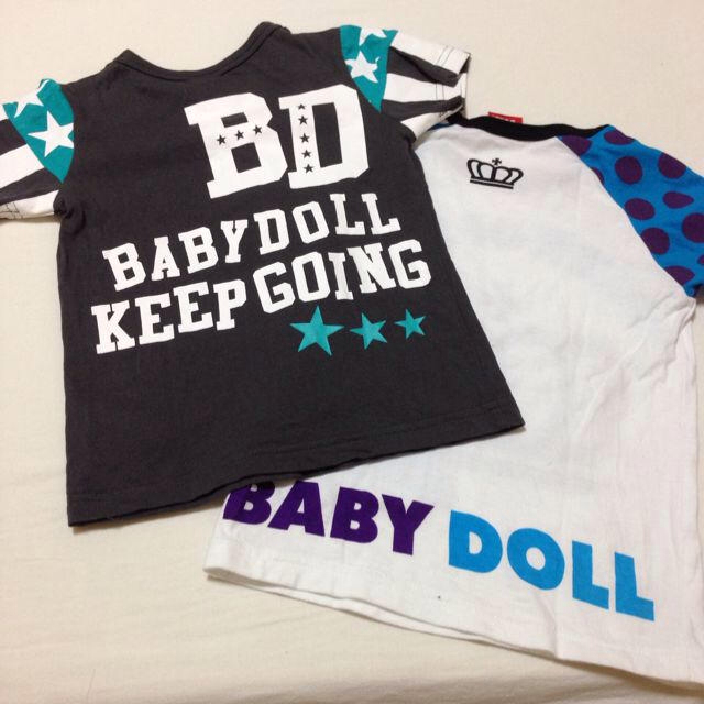 BABYDOLL(ベビードール)のBABY DOLL Tシャツ2枚組100 キッズ/ベビー/マタニティのキッズ服男の子用(90cm~)(その他)の商品写真