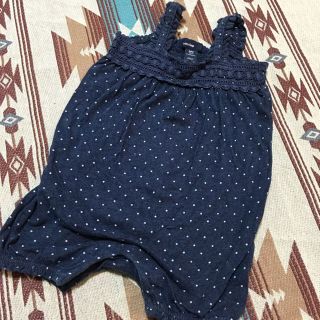 ベビーギャップ(babyGAP)の《訳有》BabyGap 70cm ドット柄ロンパース サロペット ベビーギャップ(カバーオール)