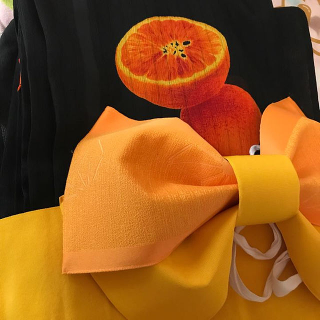 インスタ映えシースルー浴衣オレンジ柄ブラックインナーキャミ付きの通販 By Saramu S Shop ラクマ インスタ映えシースルー浴衣オレンジ柄ブラックインナーキャミ付きの通販 By Saramu S Shop ラクマ