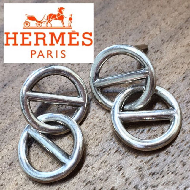 RK様専用です※激稀少!HERMES エルメス シェーヌダンクルSVピアス 人気