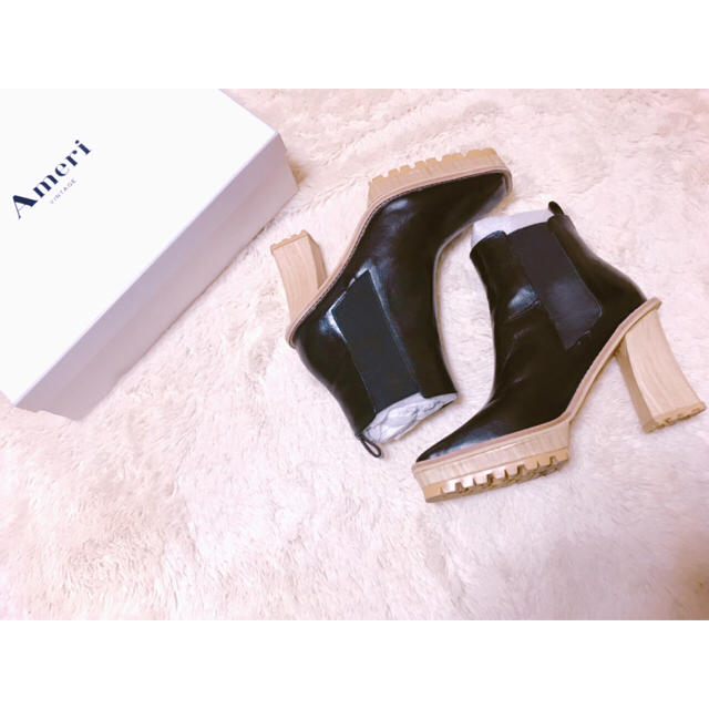 Ameri VINTAGE(アメリヴィンテージ)のAmeri / square side goa boots レディースの靴/シューズ(ブーツ)の商品写真