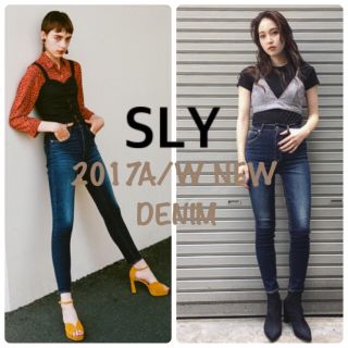 スライ(SLY)の今季新作♡sly evan jw slim-a♡スライストレッチスキニーデニム(デニム/ジーンズ)