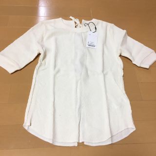 マウジー(moussy)の新品未使用 マウジー トップス レディース フリーサイズ  コットン100  (カットソー(長袖/七分))