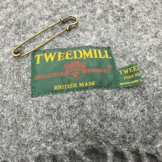 ツイードミル(TWEEDMILL)のtweedmill ツイードミル 大判 マフラー ストール チャコールグレー(マフラー/ショール)