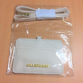 ジルスチュアート(JILLSTUART)のひなの姫様専用♡新品未開封JILL STUART カードケース ストラップ付き★(パスケース/IDカードホルダー)