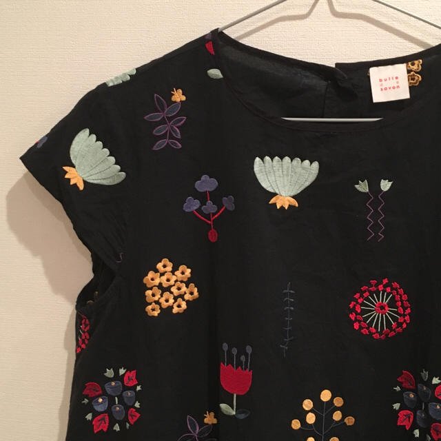 bulle de savon 刺繍 ワンピース ブラック www.poltekkes-bsi.ac.id