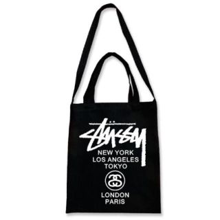 ステューシー(STUSSY)の値下げ☆新品未使用 stussy  黒 2wayバッグ(トートバッグ)