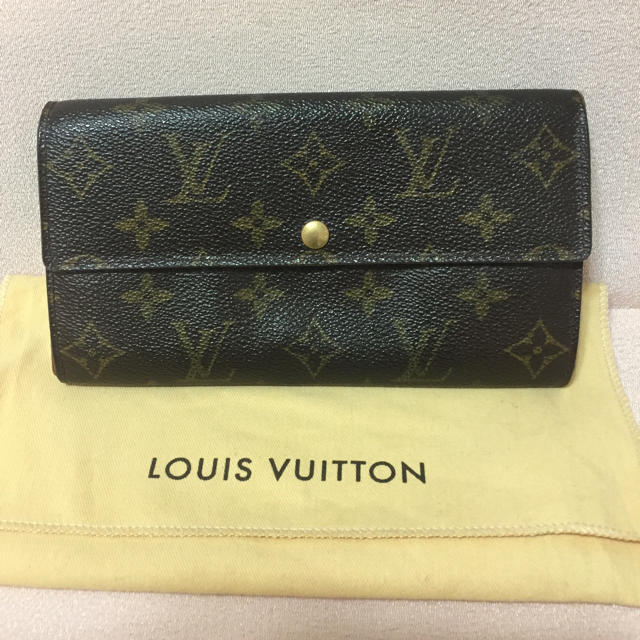 LOUIS VUITTON(ルイヴィトン)の【鑑定済】LOUIS VUITTON   モノグラム 長財布 ウォレット レディースのファッション小物(財布)の商品写真