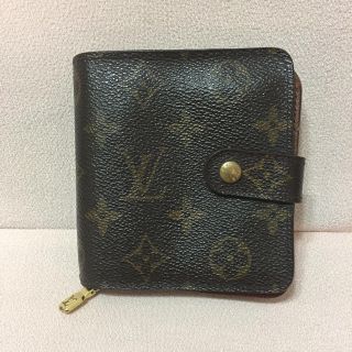 ルイヴィトン(LOUIS VUITTON)の【鑑定済】LOUIS VUITTON  モノグラム コンパクトジップ 財布(財布)