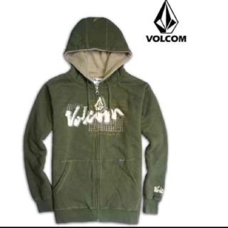 volcom - 早い者勝ち新品VOLCOM（ボルコム）メンズ厚手ボアロゴジップアップパーカー☆Mの通販｜ラクマ