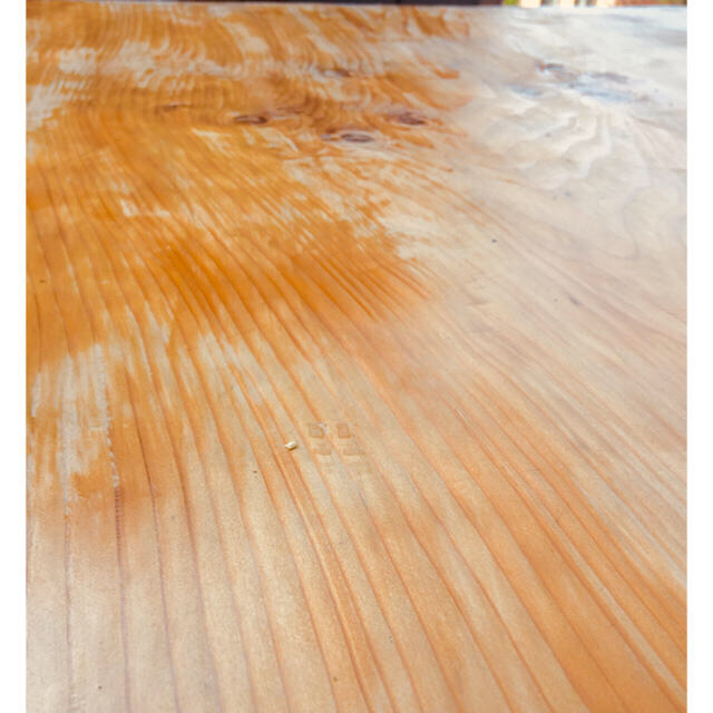 【SALE】【一枚板】欅+ironダイニングテーブル インテリア/住まい/日用品の机/テーブル(ダイニングテーブル)の商品写真