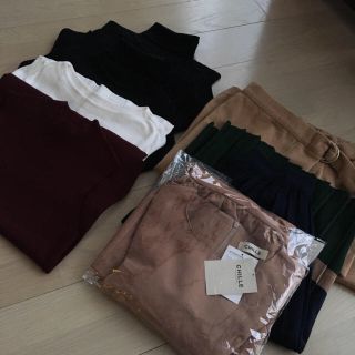 ユニクロ(UNIQLO)の新品美品 破格 シンプルコーデ 秋冬 6点セット(セット/コーデ)