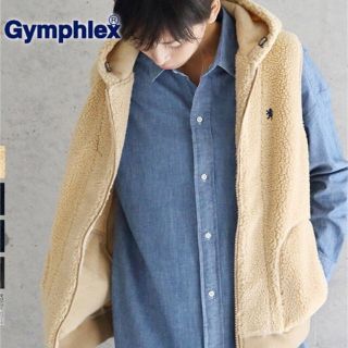 ジムフレックス(GYMPHLEX)の週末再お値下げ！■美品■Gymphlex♡ボアベスト ベージュ(ベスト/ジレ)