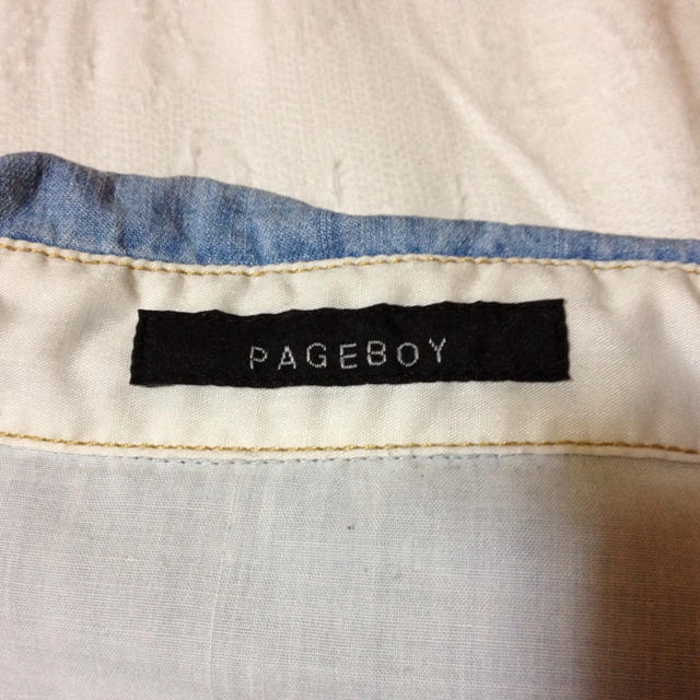 PAGEBOY(ページボーイ)のラルメール様☆タンガリーワンピ レディースのワンピース(ひざ丈ワンピース)の商品写真