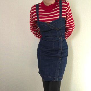 ロキエ(Lochie)の【専用出品中】vintage red×white border knit (ニット/セーター)