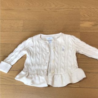 ラルフローレン(Ralph Lauren)のラルフローレン ペプラムカーディガン 9m☆美品(カーディガン/ボレロ)