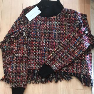 ザラ(ZARA)の『ZARA』フリンジツイードトップス(カットソー(長袖/七分))