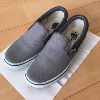 ヴァンズ(VANS)のじゅんじゅん様専用【USED】VANS バンズ スリッポン グレー レディース (スリッポン/モカシン)