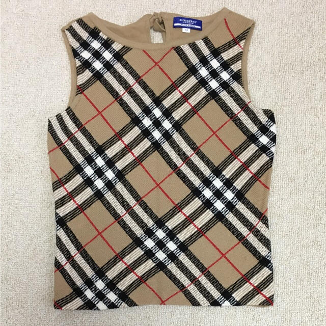 BURBERRY BLUE LABEL(バーバリーブルーレーベル)の【美品】バーバリーブルーレーベル ノースリーブ ニット レディースのトップス(ニット/セーター)の商品写真