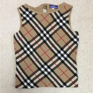 バーバリーブルーレーベル(BURBERRY BLUE LABEL)の【美品】バーバリーブルーレーベル ノースリーブ ニット(ニット/セーター)