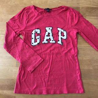 ギャップキッズ(GAP Kids)の[GAPkids中古]ギャップ ドットプリントロンT 130cm ピンク(Tシャツ/カットソー)