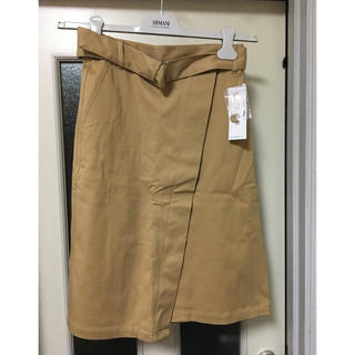 ジーユー(GU)のジーユー トレンチ素材ラップスカート(ひざ丈スカート)
