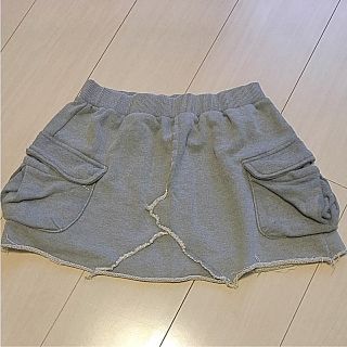 アナップ(ANAP)のANAP SPORTS スウェットミニスカート  切りっぱなし(ミニスカート)