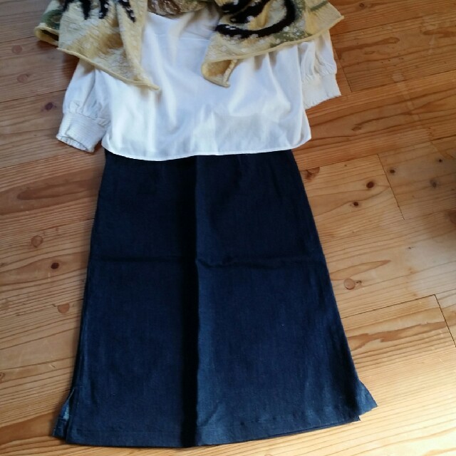 45rpm(フォーティーファイブアールピーエム)の45rpmデニムスカート レディースのスカート(ロングスカート)の商品写真