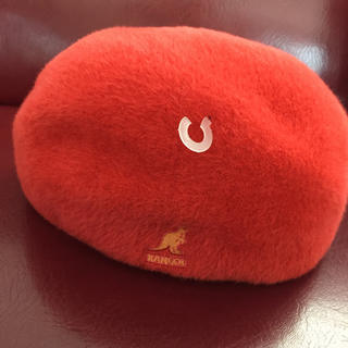 カンゴール(KANGOL)の新品 カンゴール モヘア 赤 ハンチング L(ハンチング/ベレー帽)