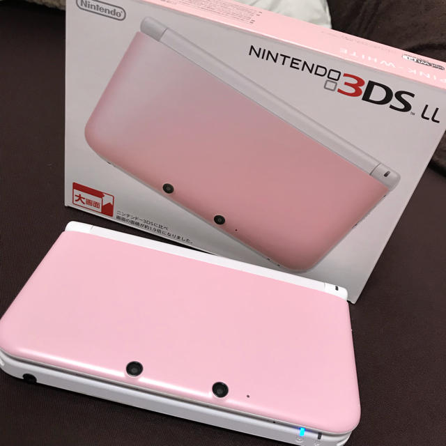 ニンテンドー3DS LL  ピンク×ホワイト　本体