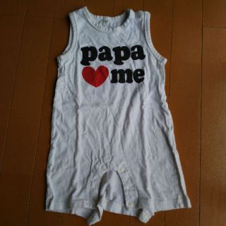 papa♥️me ノースリーブ ロンパース 90(カバーオール)