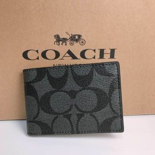 コーチ(COACH)のコーチカードケース名刺入れシグネチャー Black 新品(名刺入れ/定期入れ)