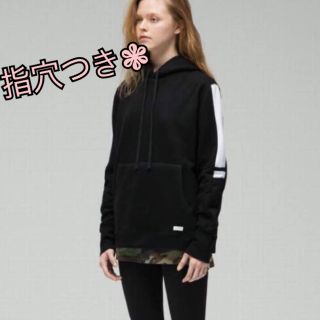 エモダ(EMODA)の美品❁﻿SHARED EMODA プルオーバー ライン パーカー(パーカー)