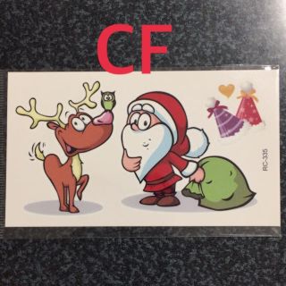 即購入OK★ミニ☆タトゥーシール☆CF❄クリスマス❄サンタクロース❄トナカイ(小道具)