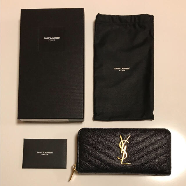 YSL ウォレット ゴールド