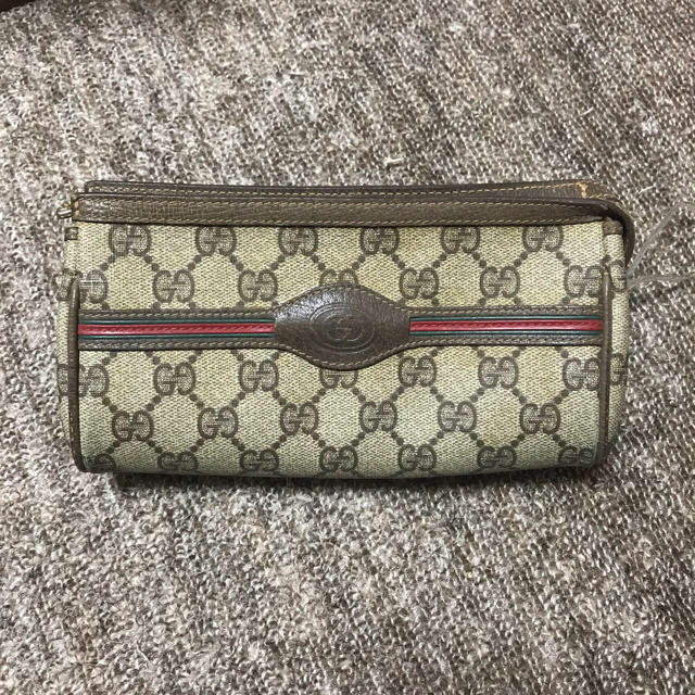 Gucci(グッチ)の最終価格！GUCCI【オールドグッチ】ポーチ シェリーライン レディースのファッション小物(ポーチ)の商品写真