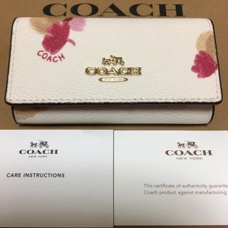 コーチ(COACH)のkoakumasyougun様 専用 新品☆COACH コーチ 花柄 キーケース(キーケース)