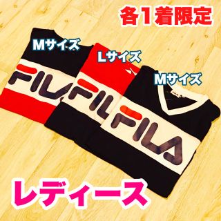 フィラ(FILA)のラスト1着‼✨FILA 切替 Tシャツ レディース(Tシャツ(半袖/袖なし))