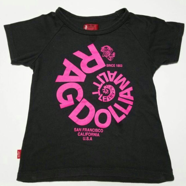 Levi's(リーバイス)のTシャツ リーバイス グレー ピンクロゴ 110 キッズ/ベビー/マタニティのキッズ服女の子用(90cm~)(その他)の商品写真
