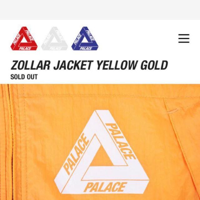 Supreme(シュプリーム)の希少ZOLLAR JACKET YELLOW GOLD palace 国内未発売 メンズのジャケット/アウター(ブルゾン)の商品写真