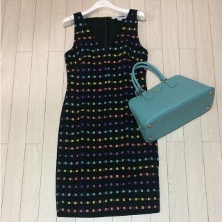 ダイアンフォンファステンバーグ(DIANE von FURSTENBERG)の【新品】DIANE von FURSTENBERG ポップ柄ワンピース ダイアン(ひざ丈ワンピース)