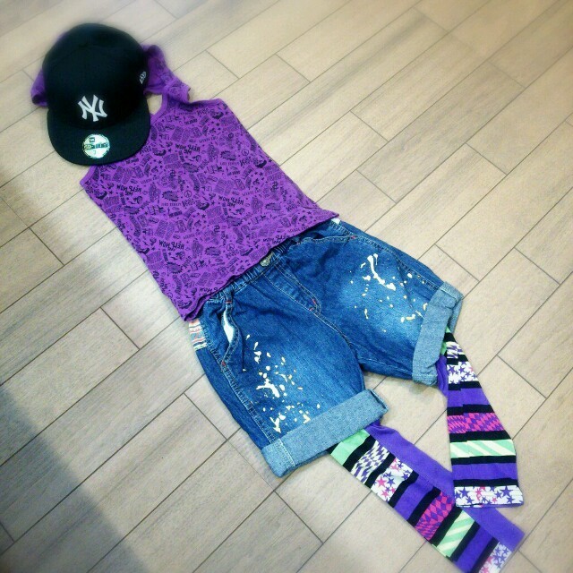 JUNK STORE(ジャンクストアー)の柄スパッツ★120 キッズ/ベビー/マタニティのキッズ服男の子用(90cm~)(その他)の商品写真