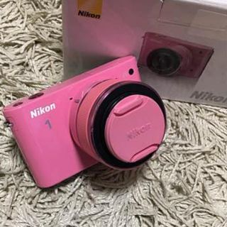 ニコン(Nikon)の☆美品☆ nikon j1  pink ニコン カメラ ピンク(ミラーレス一眼)