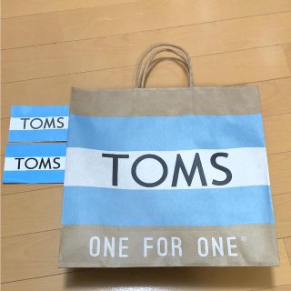 トムズ(TOMS)のTOMSショップ袋&ステッカー(ショップ袋)