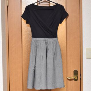 マーキュリーデュオ(MERCURYDUO)の【みゅきち様専用】【美品】MERCURYDUO ドッキングワンピース(ひざ丈ワンピース)