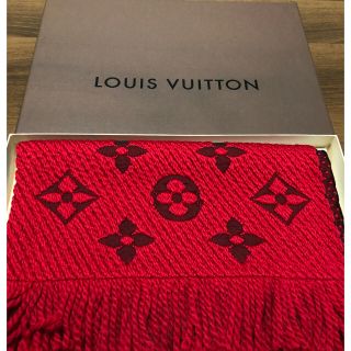 ルイヴィトン(LOUIS VUITTON)のLOUIS VUITTON マフラー レッド(マフラー/ショール)