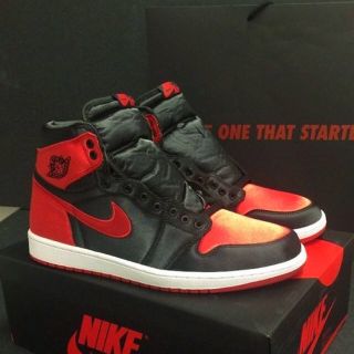 ナイキ(NIKE)のNIKE AIR JORDAN 1 SATIN BANNED 501 28.5(スニーカー)