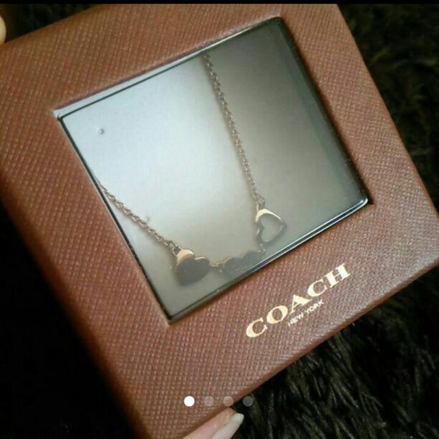 COACH☆ピンクゴールドネックレス