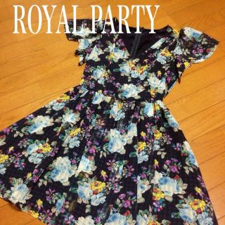 ロイヤルパーティー(ROYAL PARTY)のロイヤルパーティ花柄ワンピ(ひざ丈ワンピース)